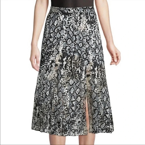 Alice + Olivia Athena snake print midi skirt - Picture 8 of 9